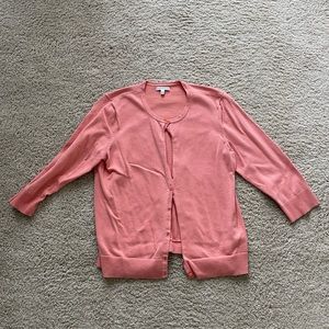 Pink cardigan